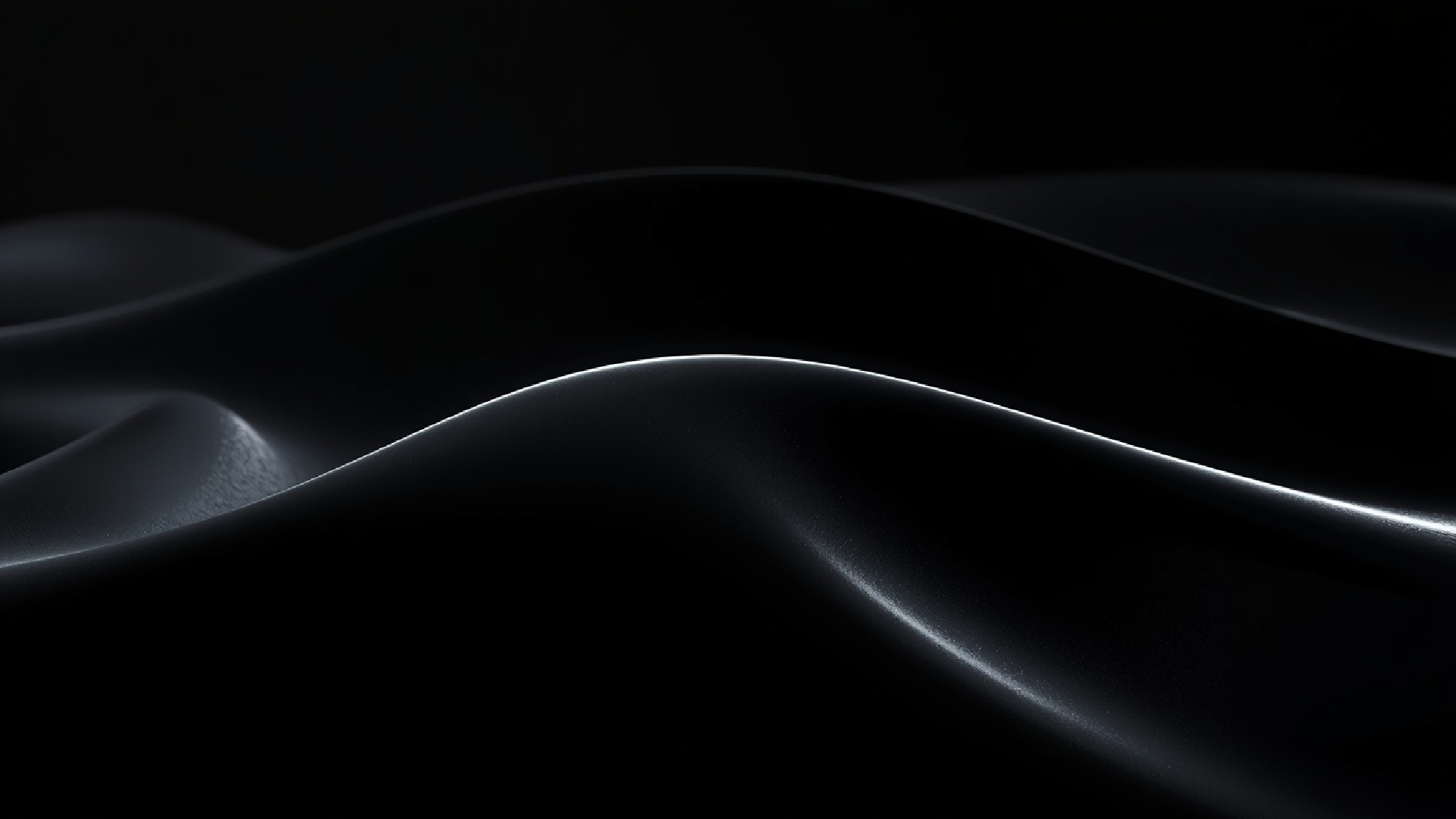 Smooth black curves with soft ambient glow mobile